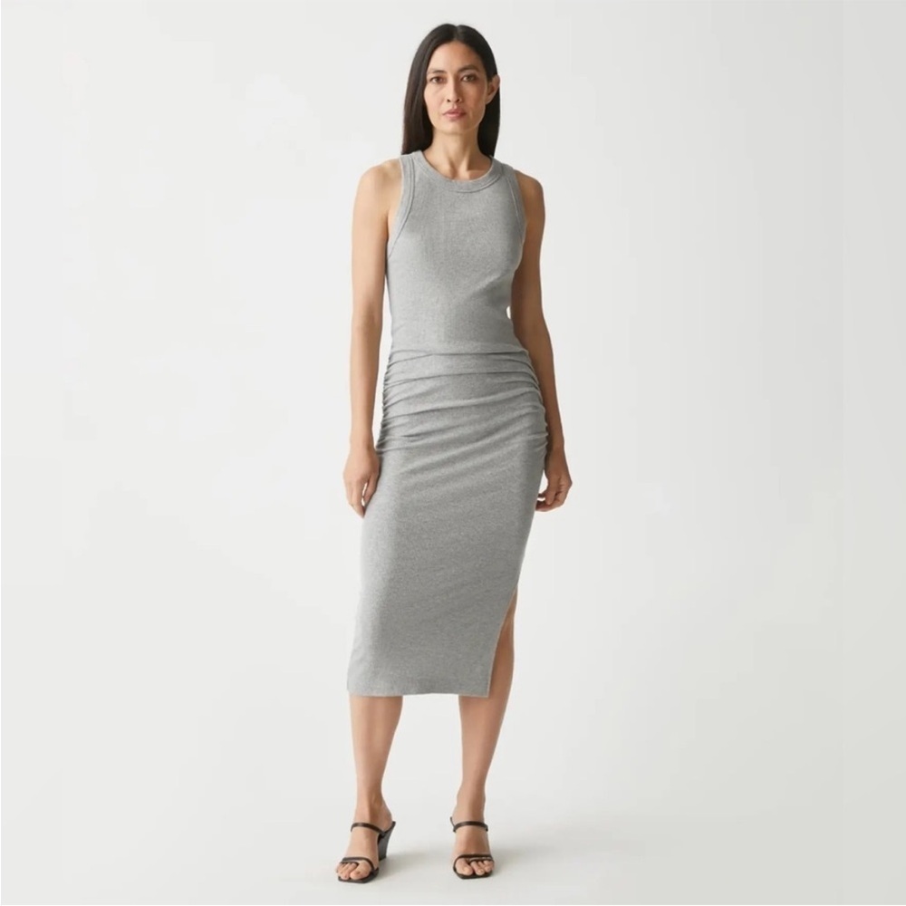 ❤️🔥Michael Stars - Heather Grey Ribbed Midi Dress - XL